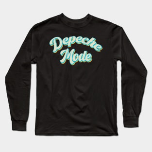 vintage color depeche mode Long Sleeve T-Shirt